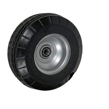 Casterhq 8"x2-1/4", 2-1/4" HUB Length, Offset HUB, Flat-Free (Poly-Foam T CB-FF284O